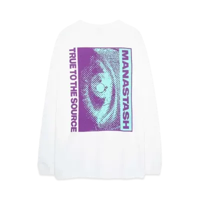 MANASTASH CiTee L/S TEE EYE "WHITE"