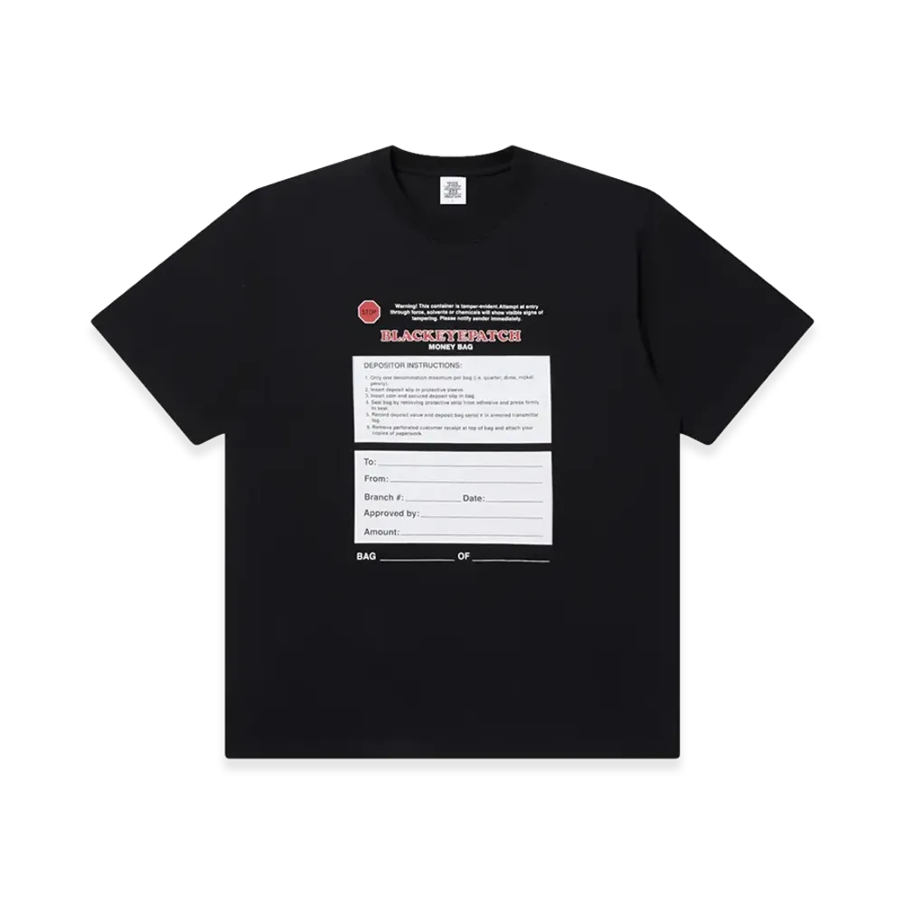 BlackEyePatch Money Bag Label Tee "Black"