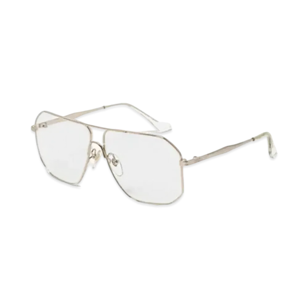 FUMIKA UCHIDA Metal Frame Shooting Sunglasses "Whitegold"