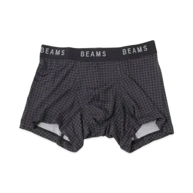 BEAMS Microgrid Boxer Shorts "Balck"