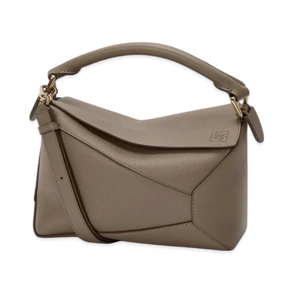 LOEWE Puzzle Edge Bag Small "Taupe"