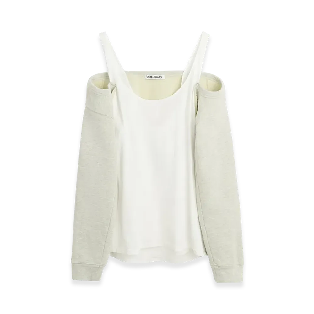 OUR LEGACY Women's Cardigan Tank "Yellow Tint Melange Fleece"