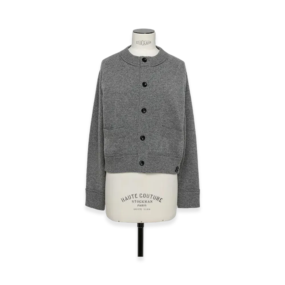 sacai S Wool Knit Cardigan "Gray"