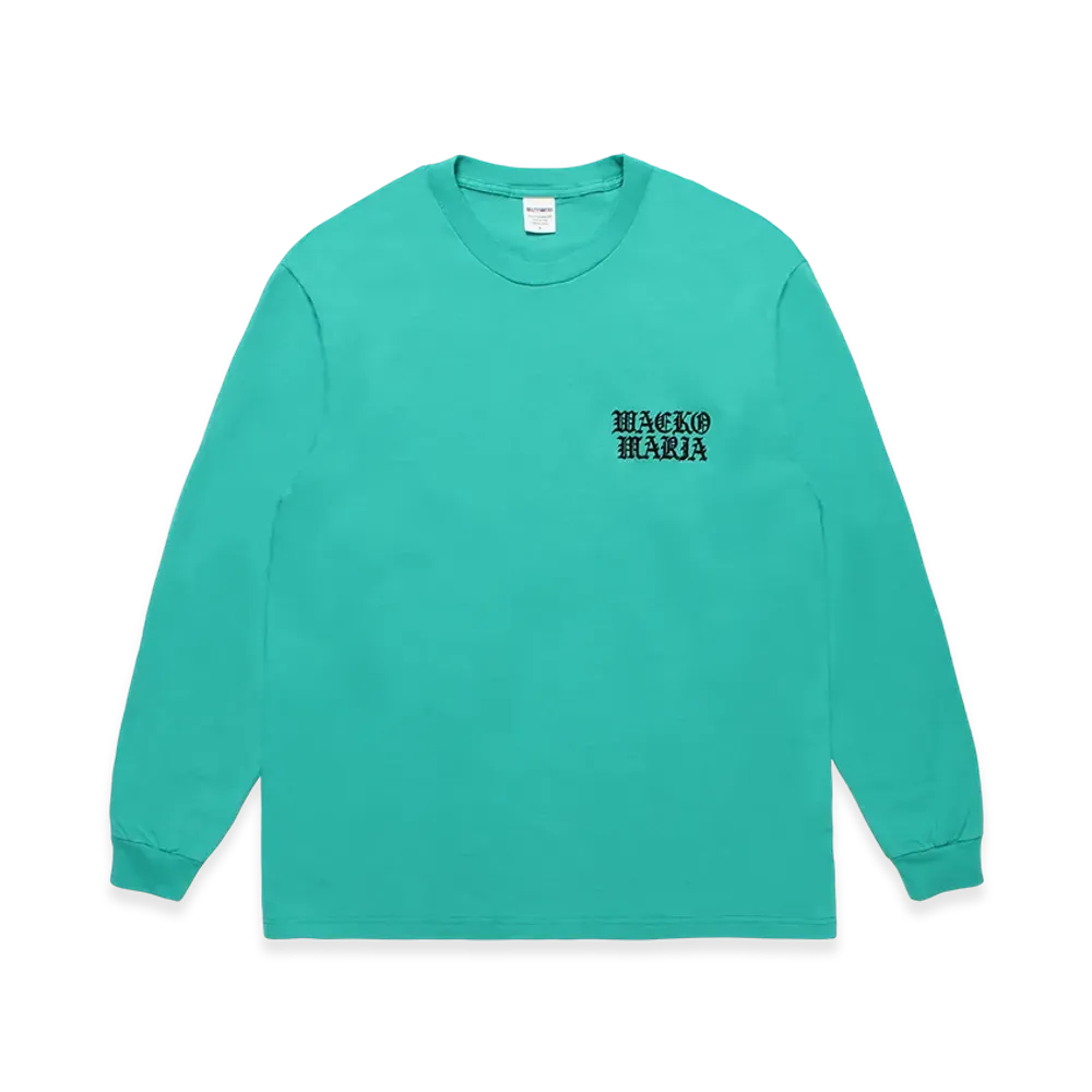 WACKO MARIA Washed Heavy Weight Long Sleeve T-Shirt "Mint"