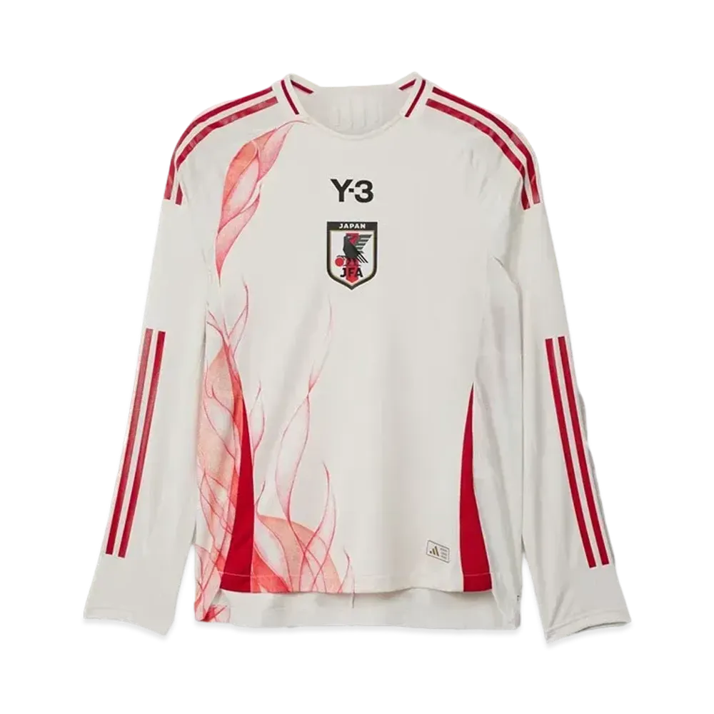 adidas Y-3 Japan National Football Team 2024 Away Authentic Long Sleeve Jersey "Core White"