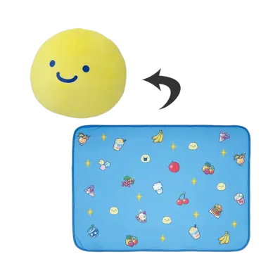 BANDAI "Ichiban Kuji" -Tamagotchi ~Spinning Discovery! Tamagotchi Paradise!~- B Prize Large Baby Marutchi Blanket in Cushion