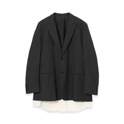 UNDERCOVER Cotton Linen Big Jacket "Charcoal"