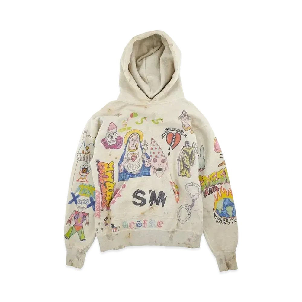SAINT Mxxxxxx HOODIE ILLUSTRATION "Grey"