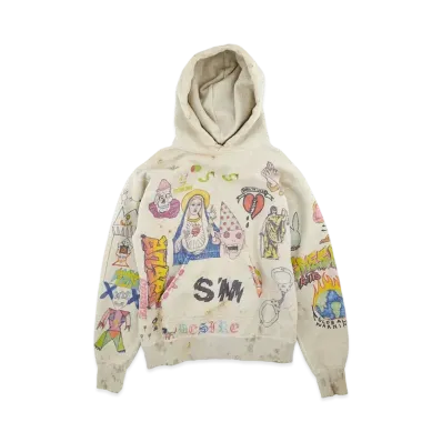 SAINT Mxxxxxx HOODIE ILLUSTRATION "Grey"