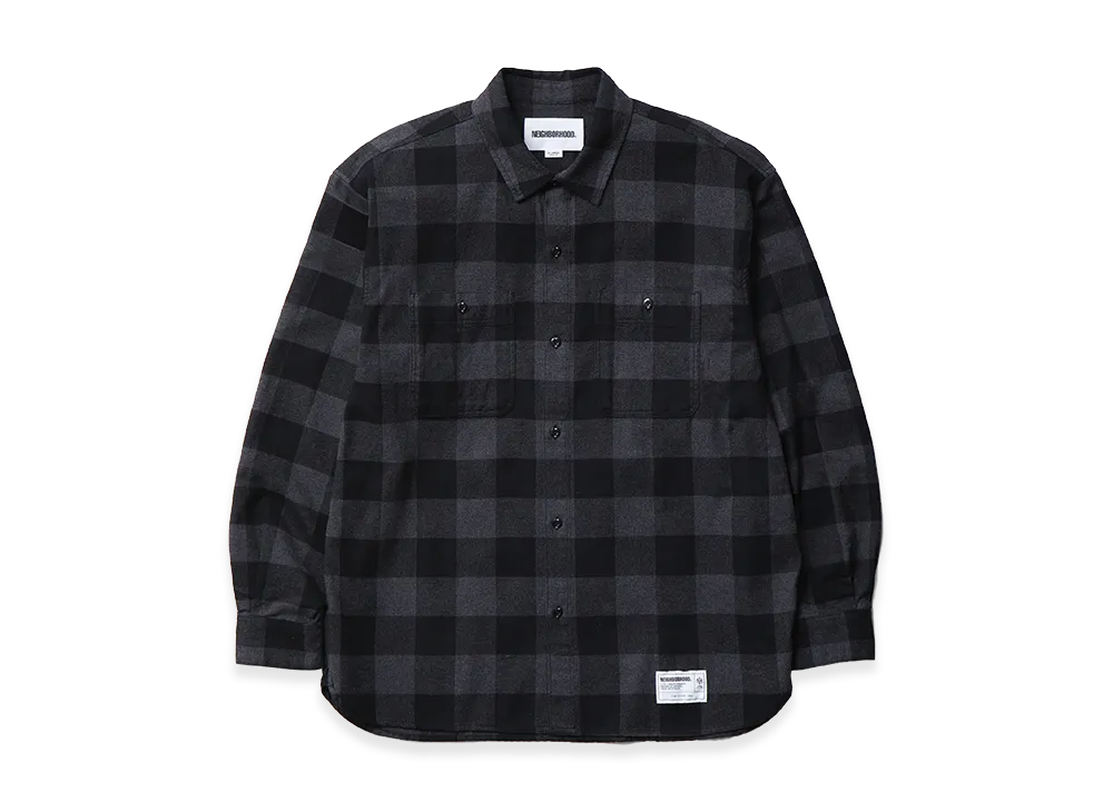 NEIGHBORHOOD Buffalo Check Shirt LS "Gray"