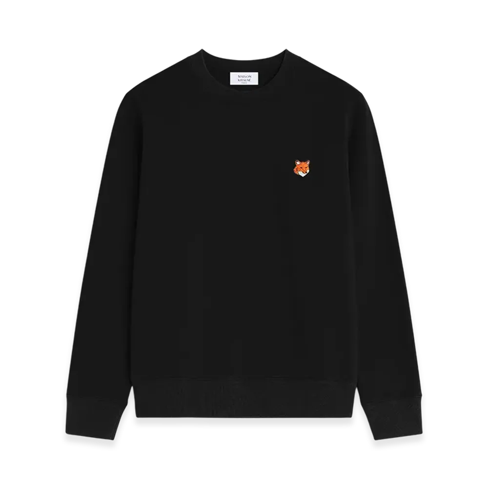 Maison Kitsune Fox Head Regular Sweatshirt "Black"