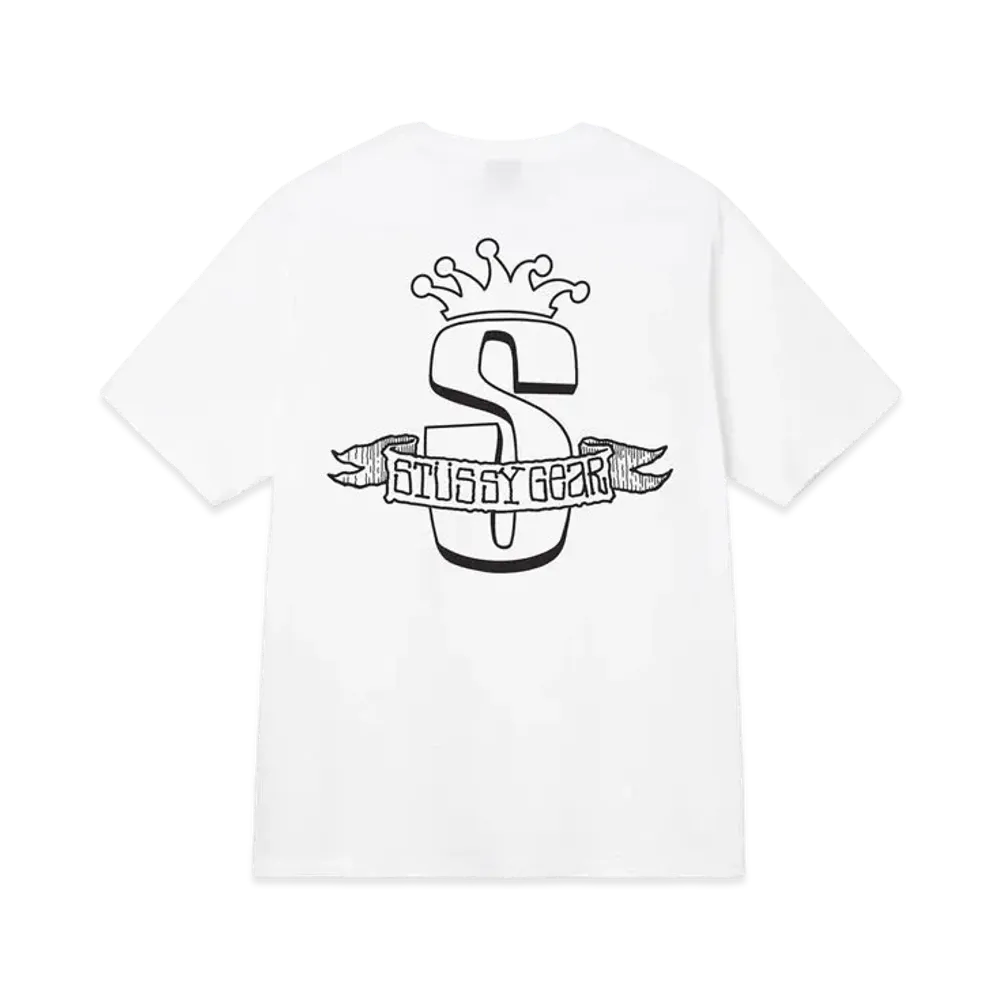 Stussy GEAR BANNER TEE "White"