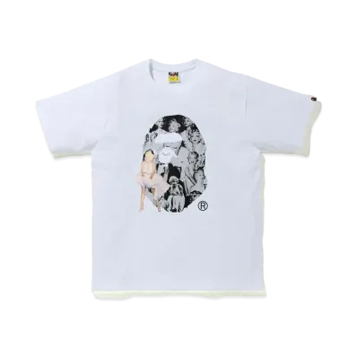 A BATHING APE / Marilyn Monroe Big Ape Head Tee "White"