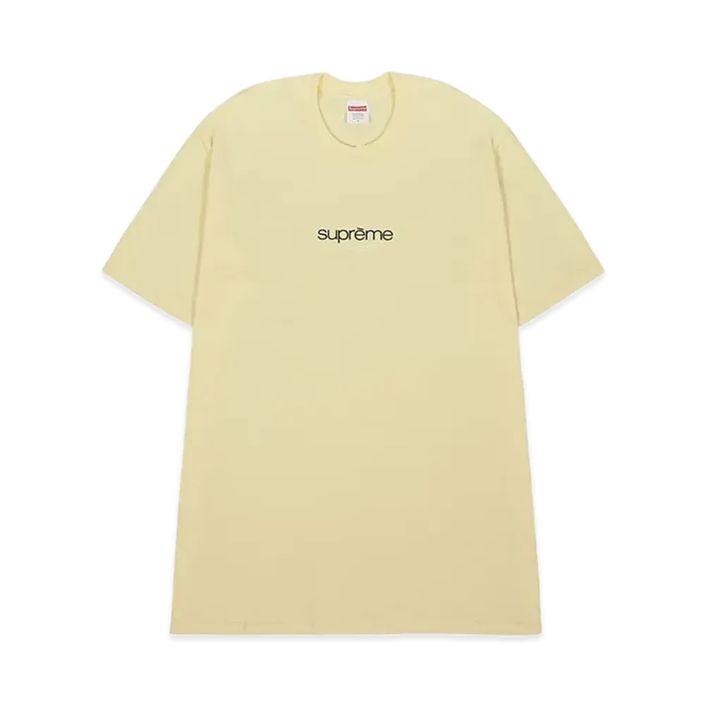 シュプリーム クラシック ロゴ Tシャツ "パール イエロー"