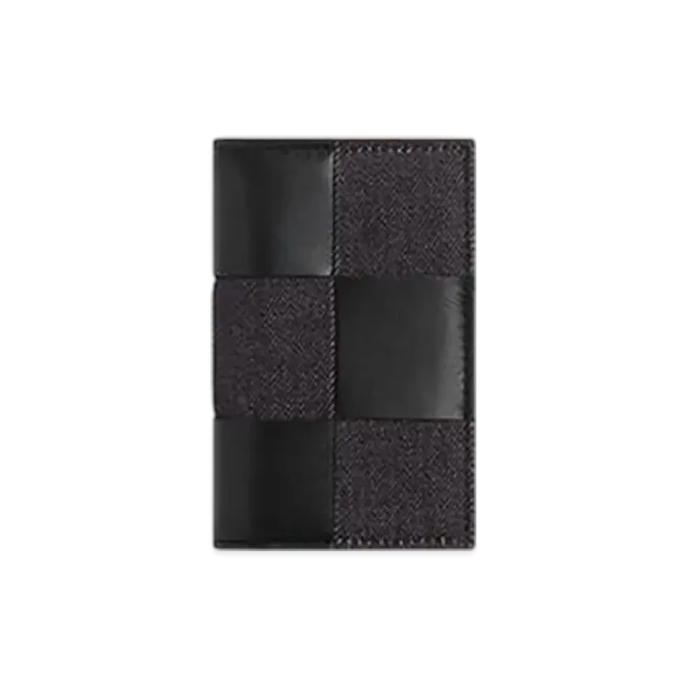 Bottega Veneta Cassette Flap Card Case "Dark Indigo/Black"