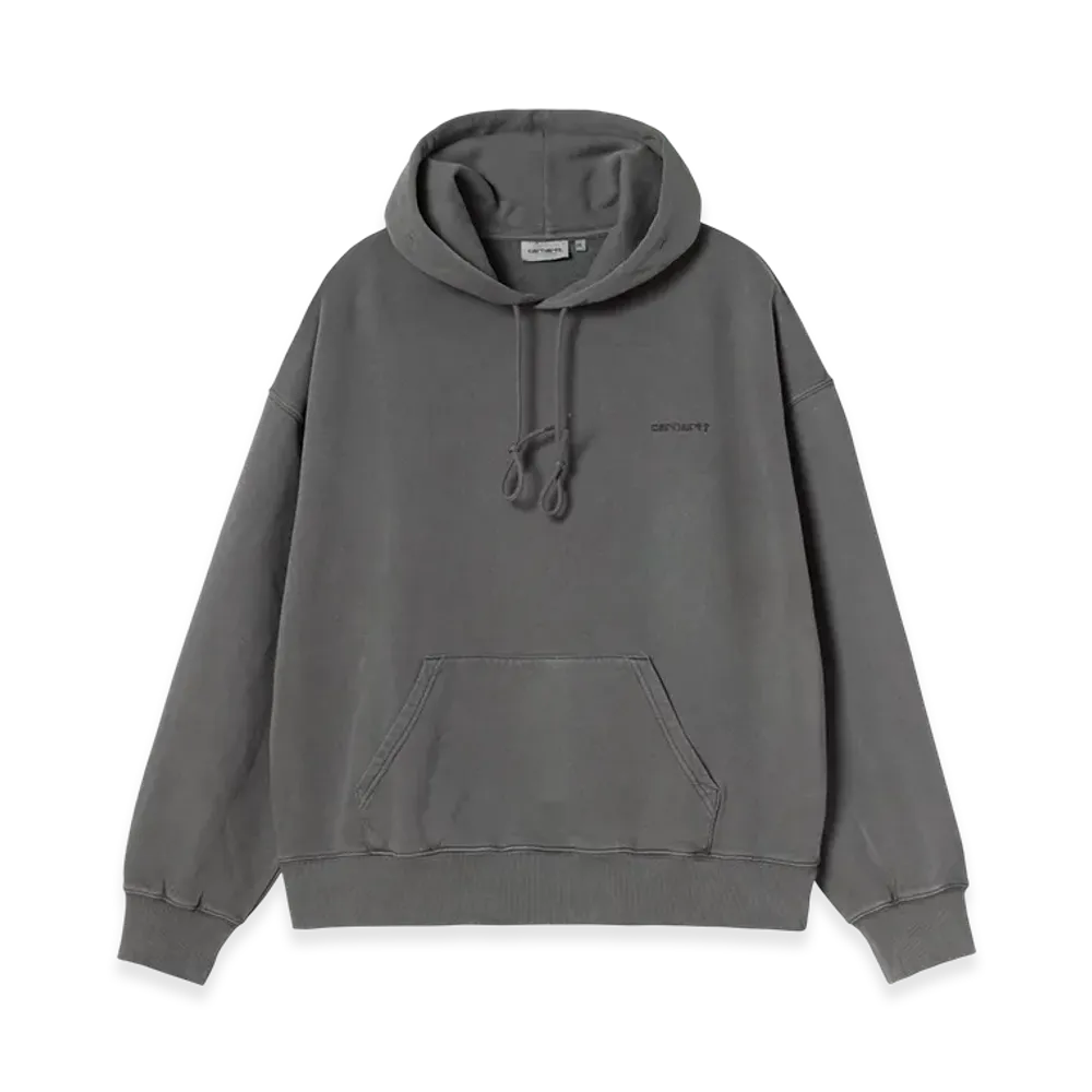 Carhartt WIP Hooded Benton Sweat "Graphite (garment dyed)"