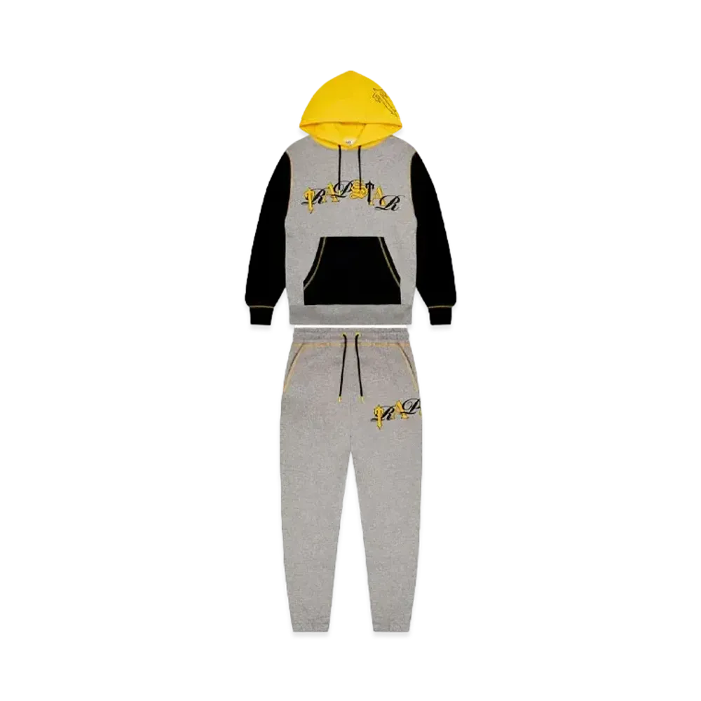 TRAPSTAR Script Tracksuit "Marl/ Yellow"