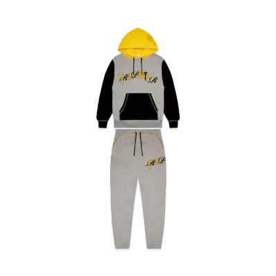 TRAPSTAR Script Tracksuit "Marl/ Yellow"