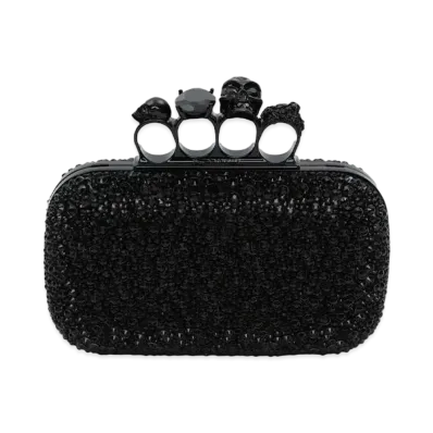Alexander McQUEEN Knuckle Clutch With Chain "Brack"