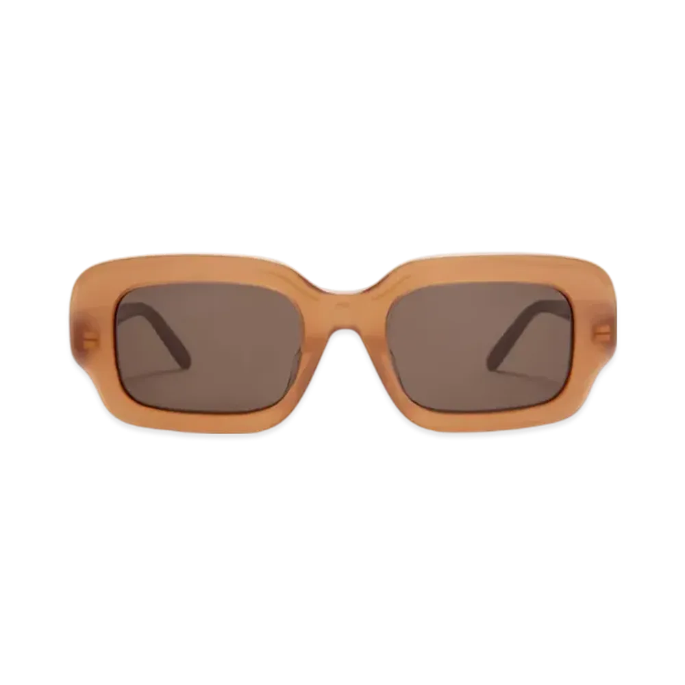 LOEWE Rectangular Slim Sunglasses "Light Caramel"