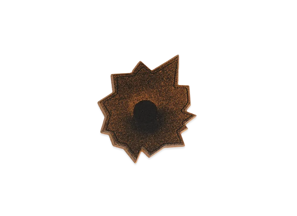 Supreme Bullet Hole Pin "Orange"