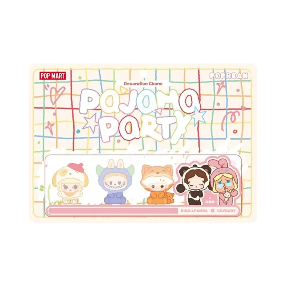 POP MART POP BEAN pajama party decoration charm set