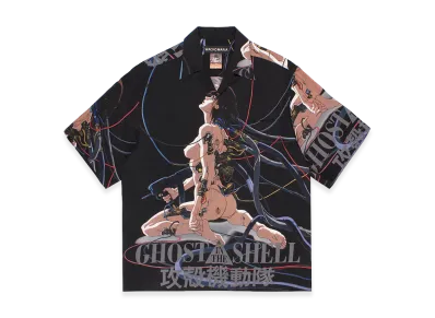 WACKO MARIA x Ghost In The Shell Hawaiian Shirt "Black"