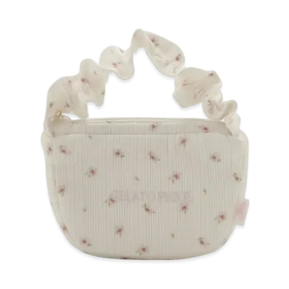GELATO PIQUE Spring Sakura Pattern Tissue Pouch "Off White"