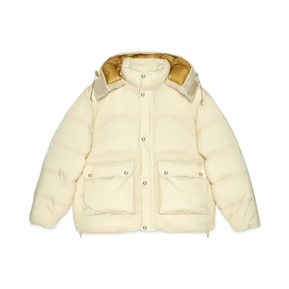 Gucci x The North Face Woman BONDED 71 SIERRA PARKA CROPPED "Natural"