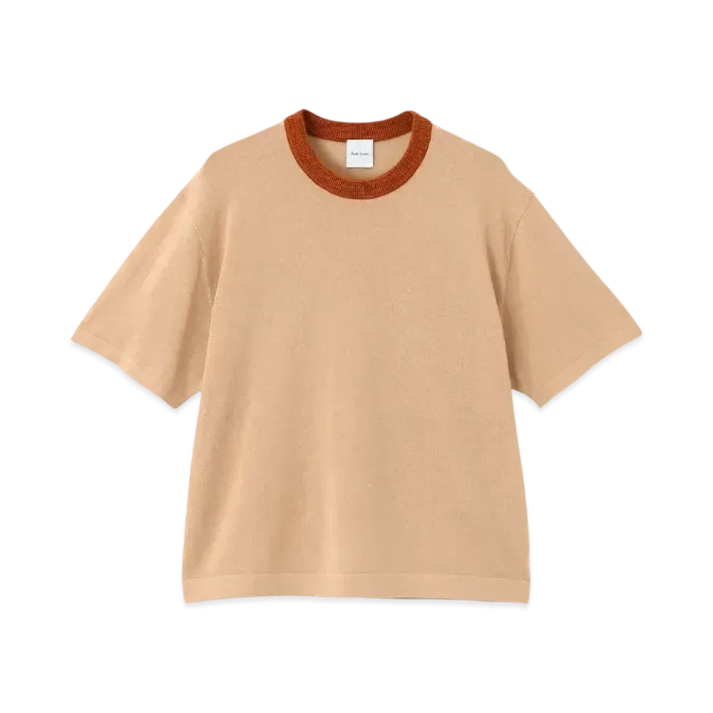 Paul Smith Women's Oversilhouette Knit Tops "LightBeige"