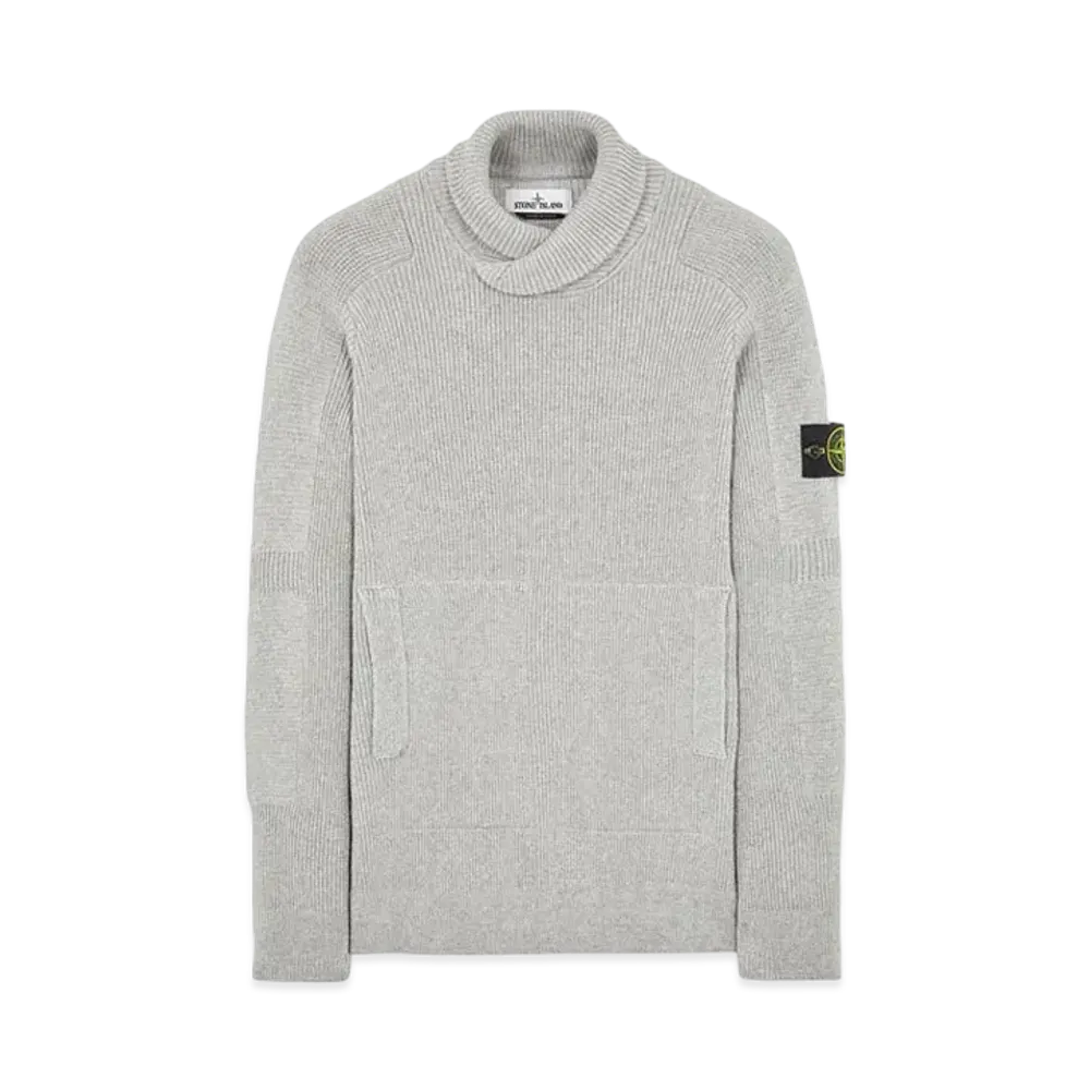Stone Island 551A7 COMFORT WOOL-COTTON "Pearl Grey"