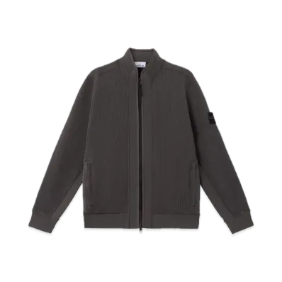 Stone Island 6100007 Organic Cotton Waffle Fleece "Charcoal Gray"