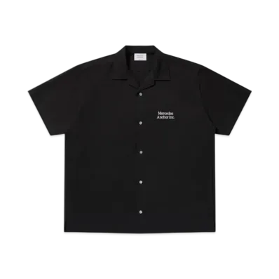 Mercedes Anchor inc. S/S Open Collar Shirt "Black"