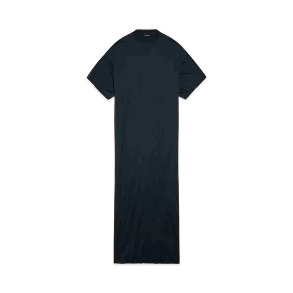 BALENCIAGA Women's Cocoon Maxi Dress "Fade Black"