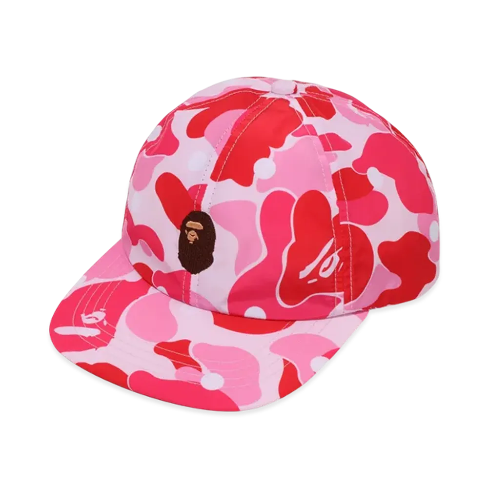 A BATHING APE Abc Dot Camo One Point Panel Cap "Pink"