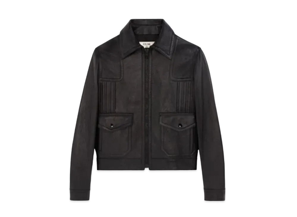 CELINE Loose Blouson / Lambskin "Black"