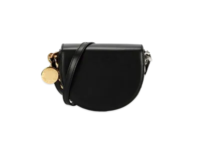 STELLA McCARTNEY Flame Small Flap Shoulder Bag "Black"