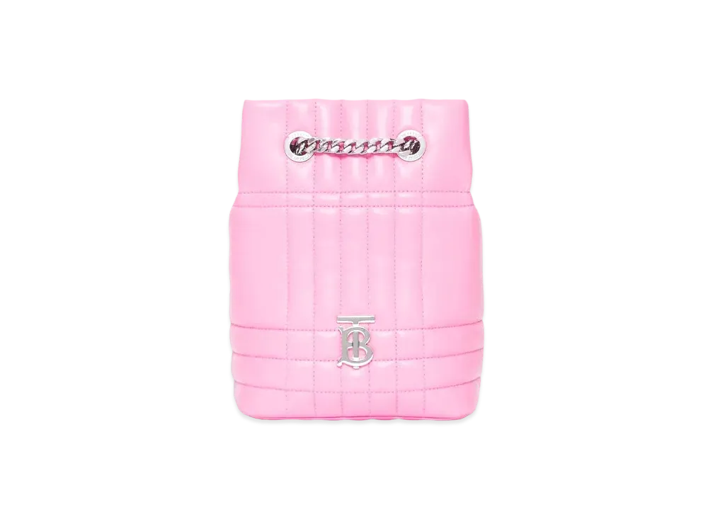 Burberry Mini Quilting Lambskin Lola Backpack "Primrose Pink"
