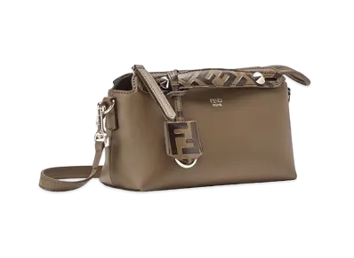 FENDI By The Way Mini Small Leather Boston Bag "Brown"