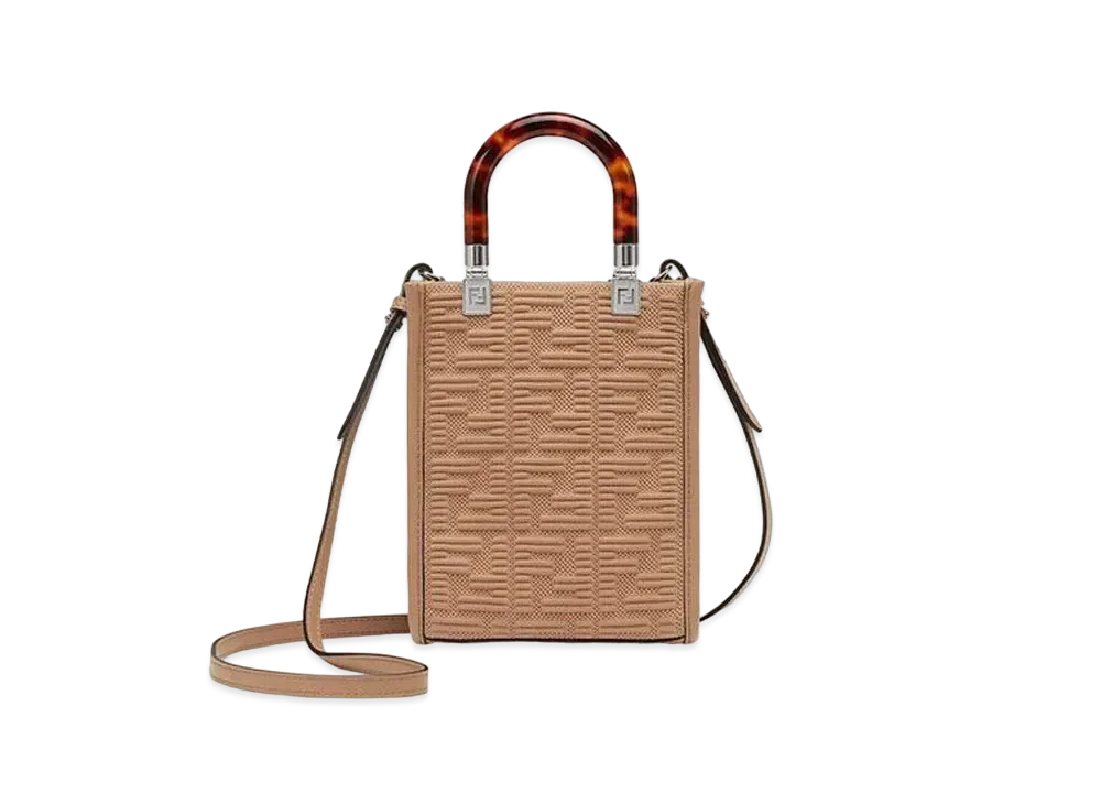 FENDI Sunshine Shopper Small Fabric "Beige"