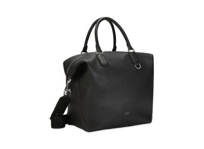 Dolce&Gabbana Palermo Shopping Bag Hanmard Calfskin Logo Plate "Black"