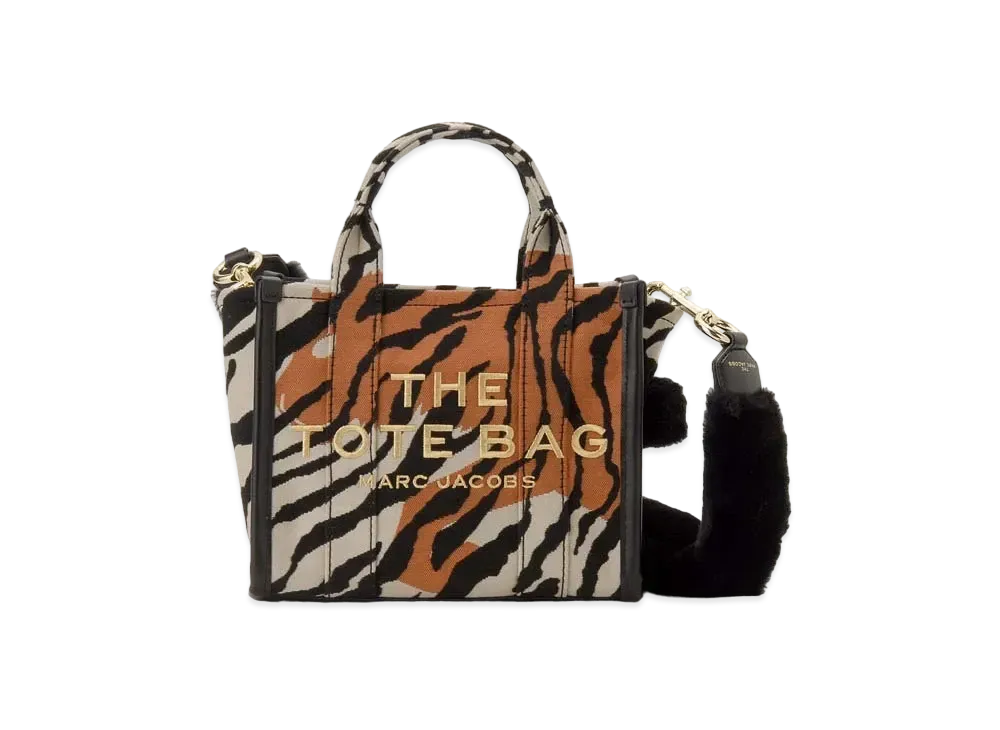 MARC JACOBS The Year Of The Tiger Mini Jacquard Tote Bag "Beige Multi"