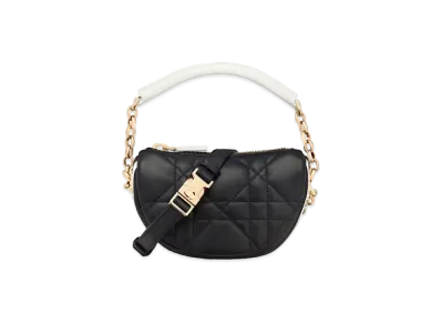 Dior Vibe Micro Hobo Bag Macro Cannage Lambskin "Black"