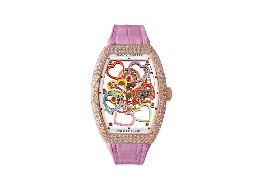 FRANCK MULLER Vanguard Lady Skeleton Heart Diamond