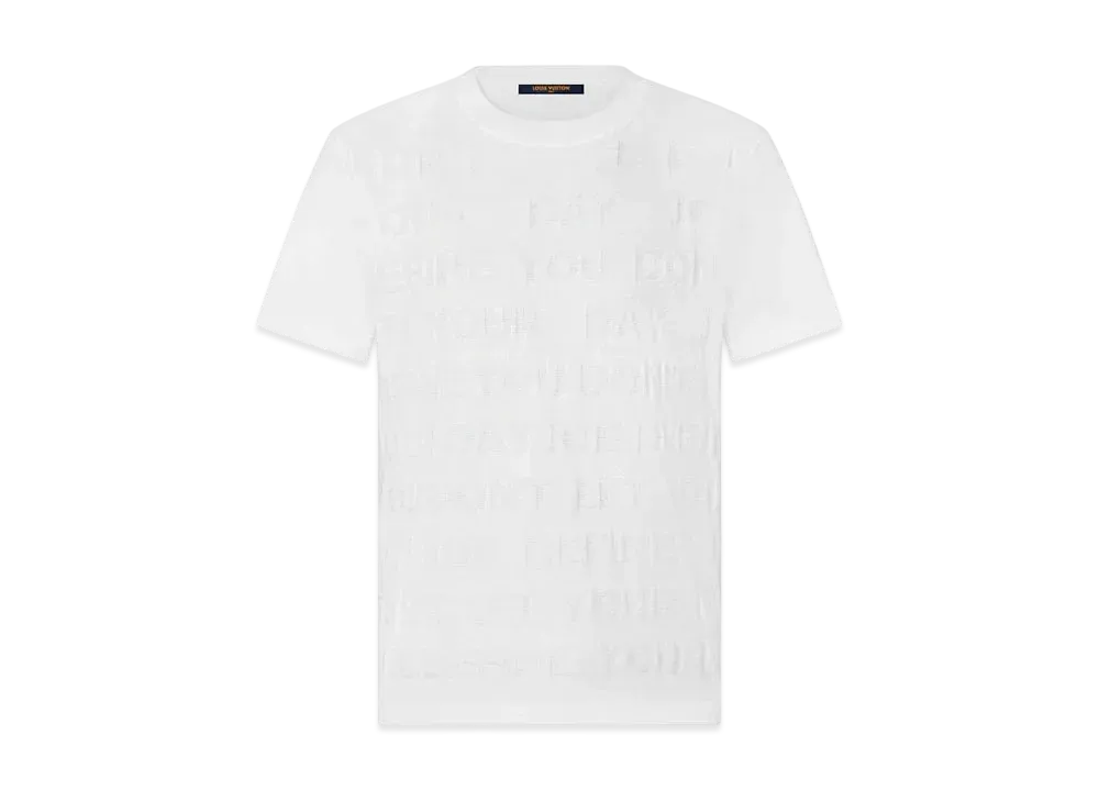 Louis Vuitton Letters T-Shirt "Milk White"