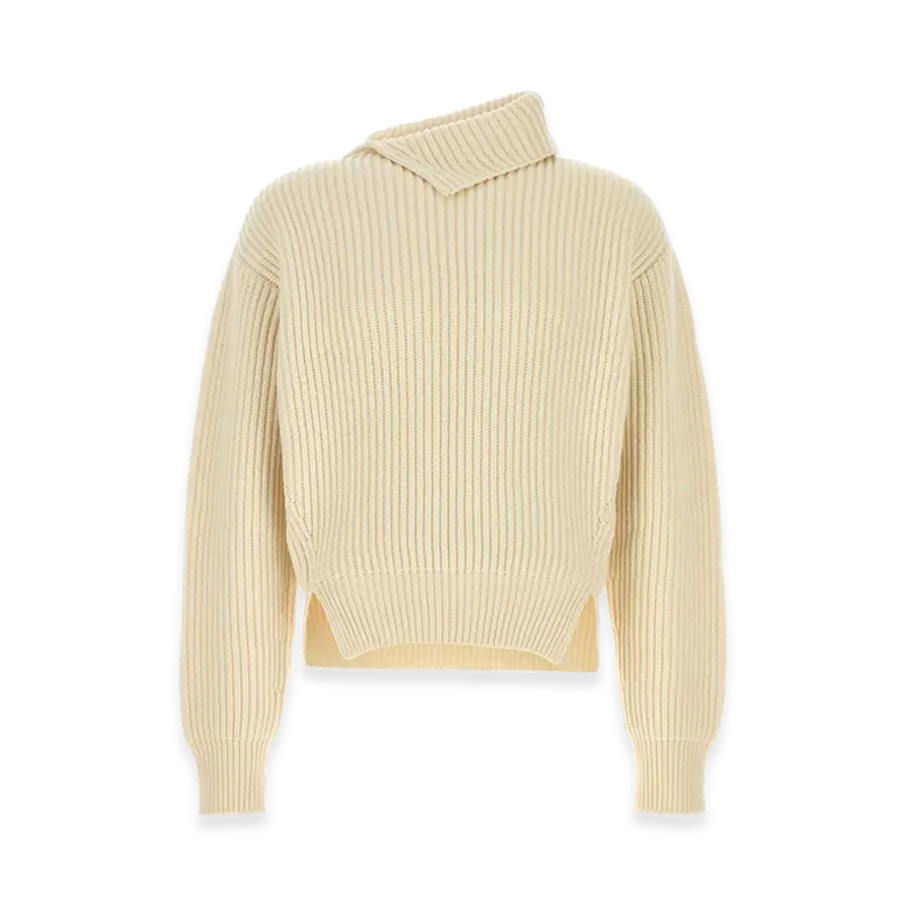Jil Sander Wool Sweater "White"