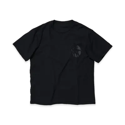 OUR LEGACY Work Shop x Stussy OL Badge Pig. Dyed Tee "Natural OD Black"