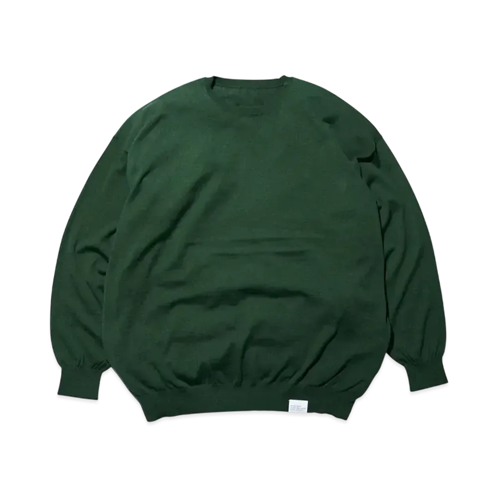 FreshService Tech High Gauge Crew Neck Knit "Green"