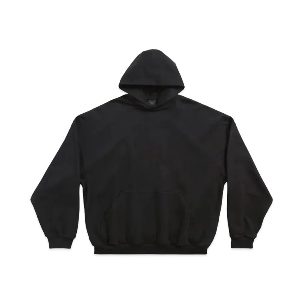 BALENCIAGA Women's BB Paris Strass Hoodie Large Fit "Black"