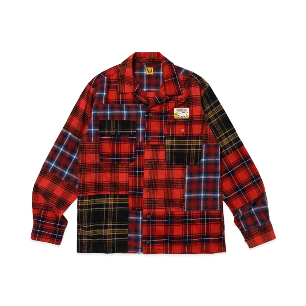 HUMAN MADE Crazy Check L/S Shirt "Red"